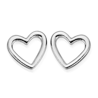 Women Jewellery ChloBo  | Open Heart Stud Earrings 925 Sterling Silver