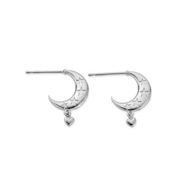 Women Jewellery ChloBo  | Love By The Moon Huggie Hoops