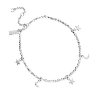 Women Jewellery ChloBo  | Mini Cute Moon & Stars Anklet