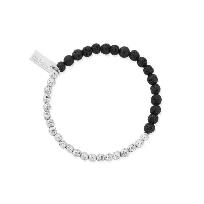 Men Jewellery ChloBo  | Children’S Black Lava Principal Bracelet