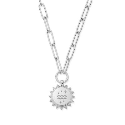 Women Jewellery ChloBo  | Personalised Zodiac Sun Coin Necklace