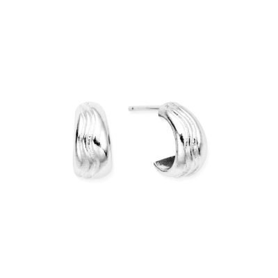 Women Jewellery ChloBo  | Waves Huggie Hoops