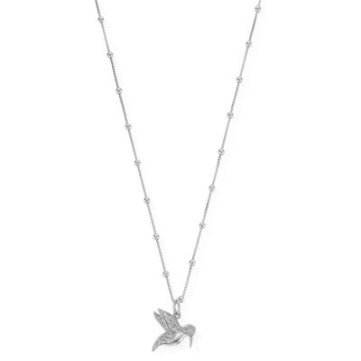 Women Jewellery ChloBo  | Bobble Chain Hummingbird Necklace