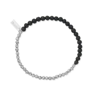 Men Jewellery ChloBo  | Men’S Black Lava Principal Bracelet