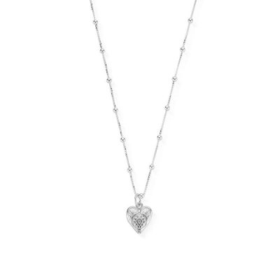 Women Jewellery ChloBo  | Bobble Chain Decorated Heart Necklace